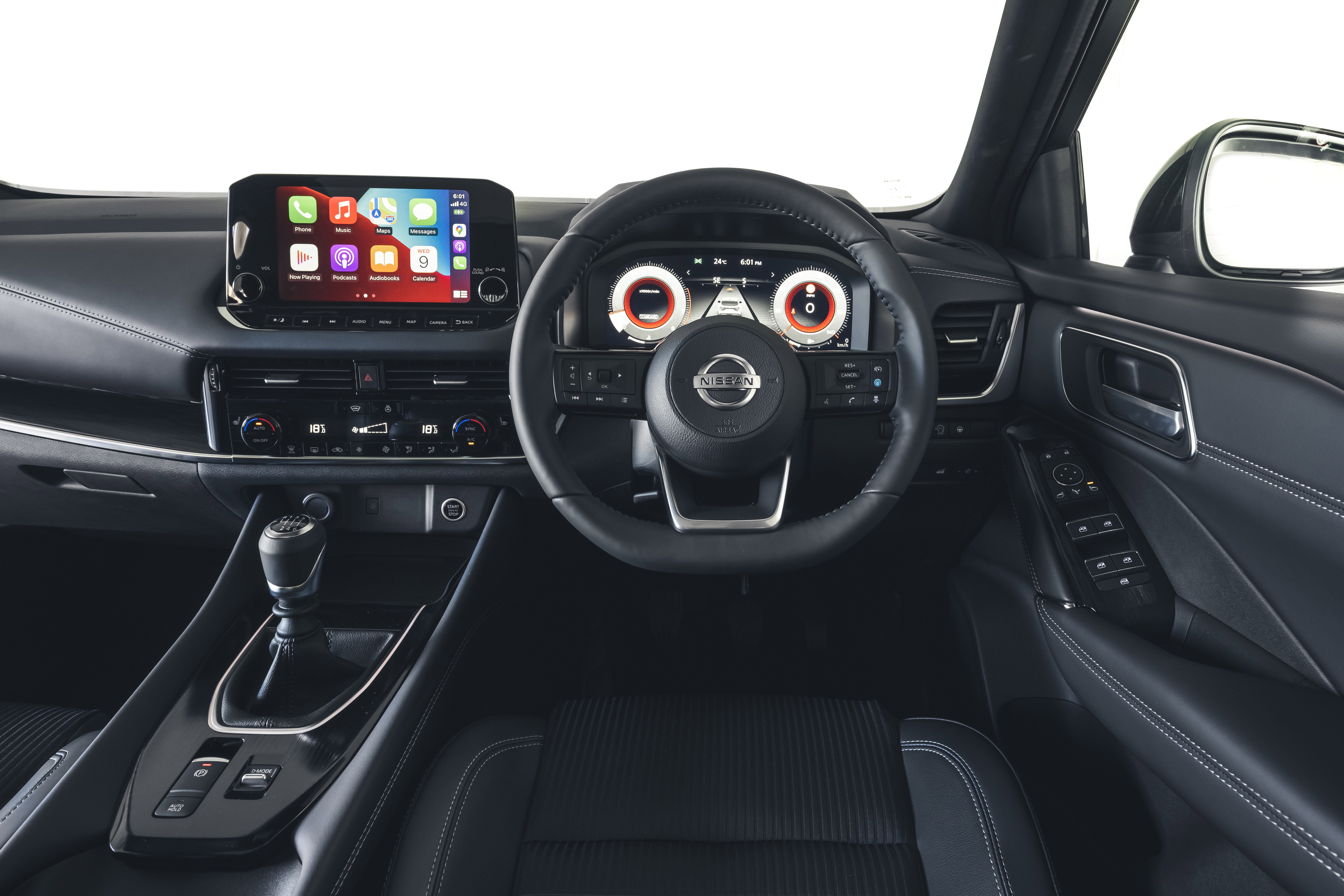 Nissan Qashqai Review 2022: interior photo of the Qashqai's dashboard and controls