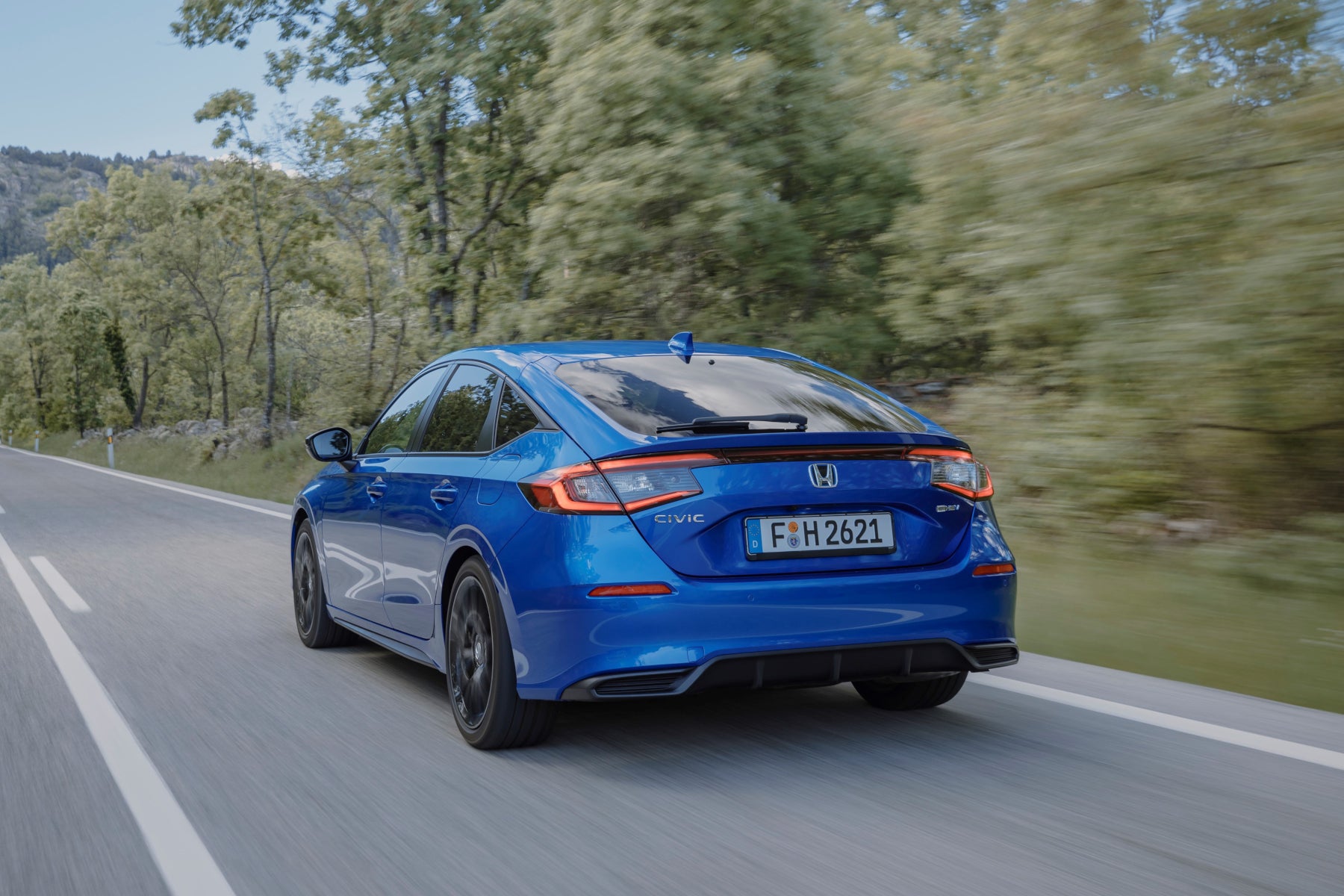 Honda Civic 2022 Review: Rear side