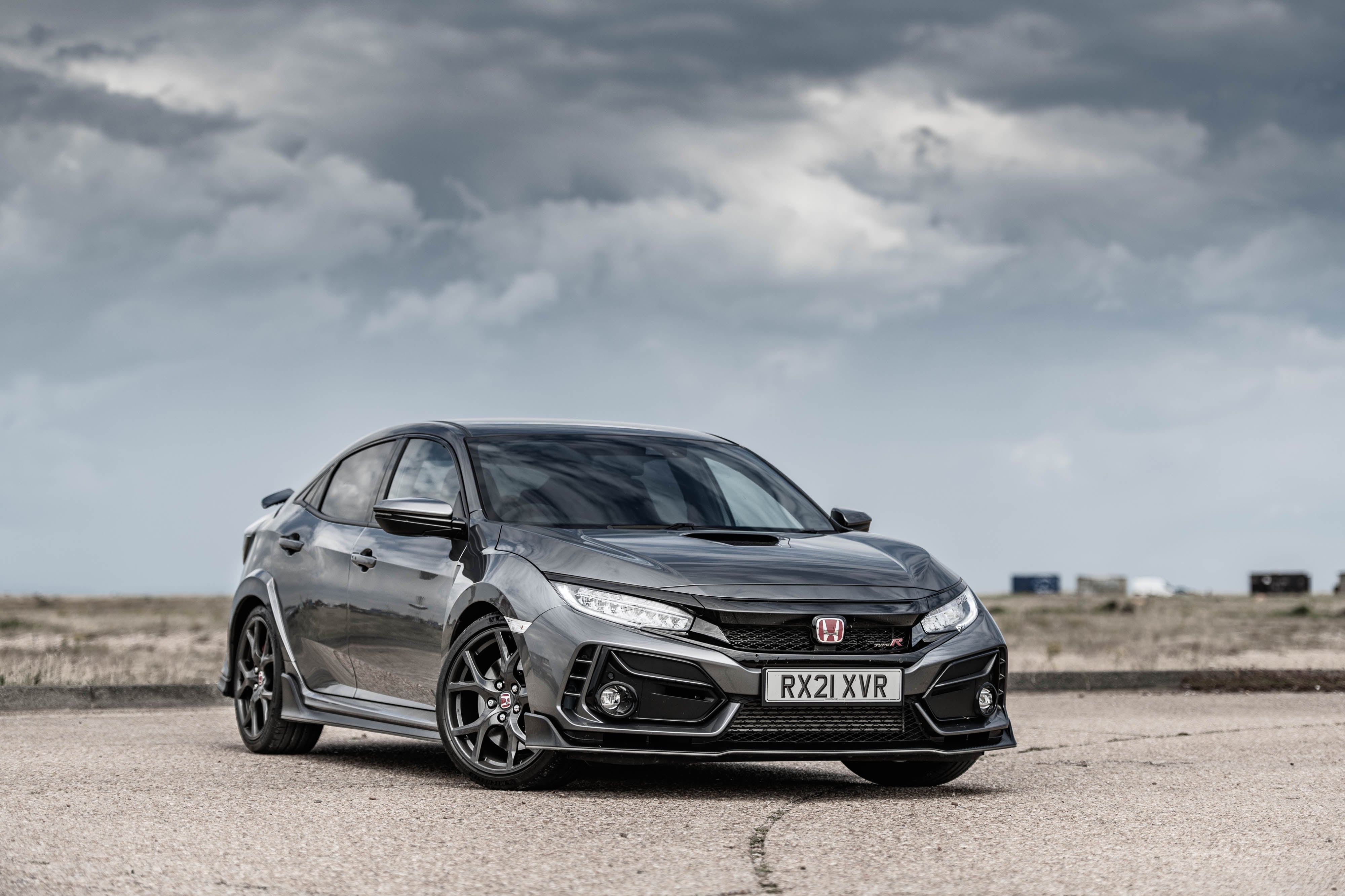 The Honda Civic Type R Sport Line still looks very imposing