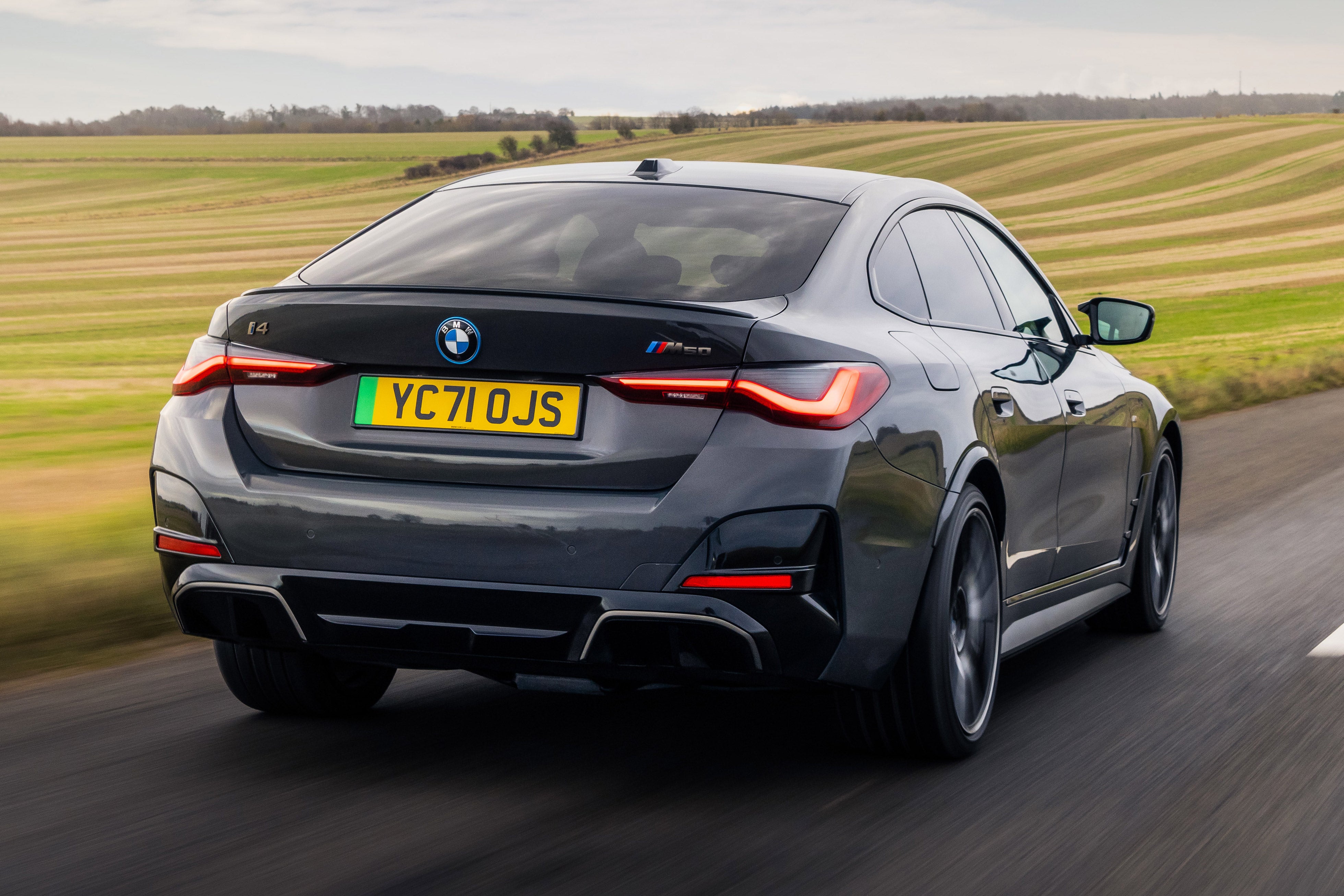 BMW i4 Review 2022: rear dynamic