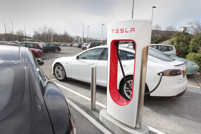 Tesla Model S charging