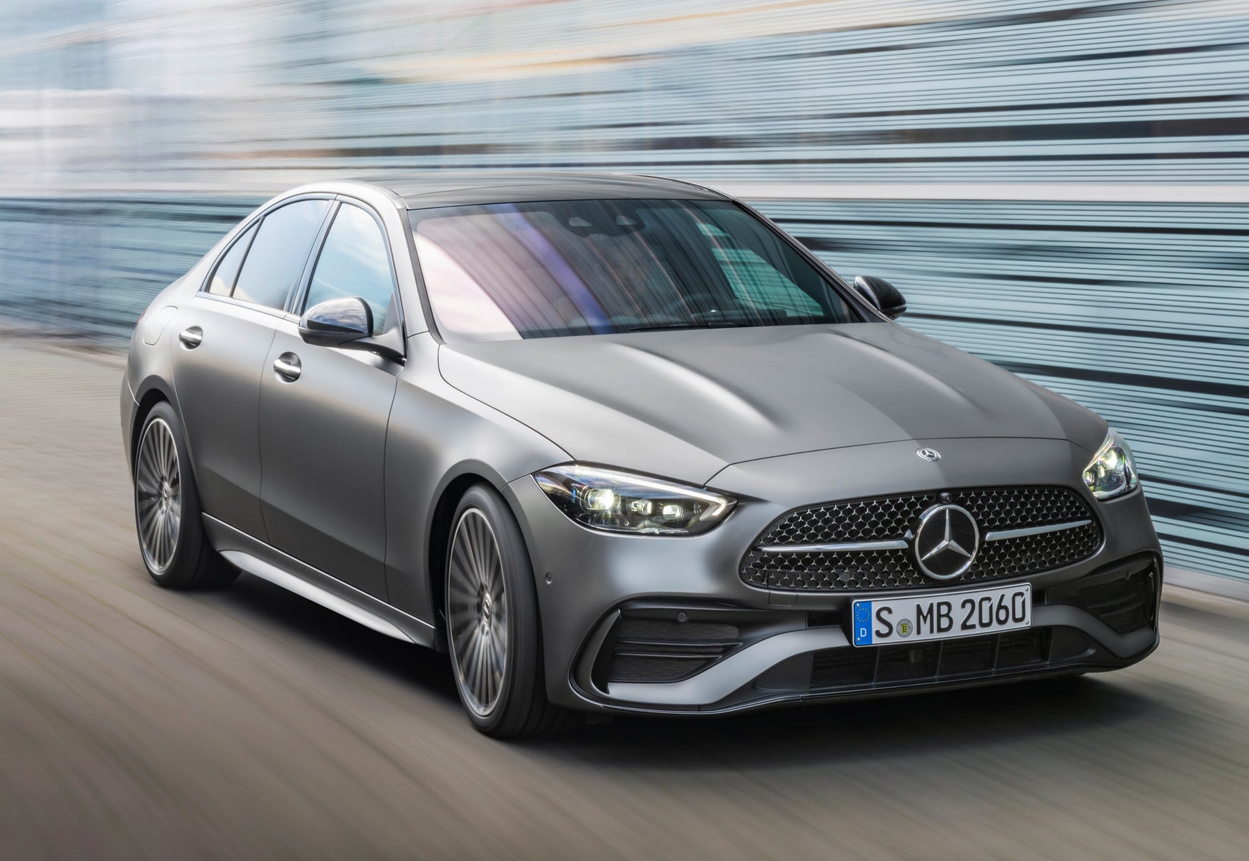 2021 Mercedes C-Class front-three quarter