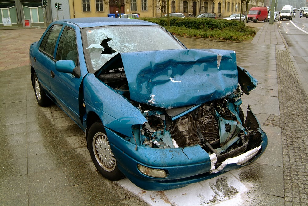 Written-off car