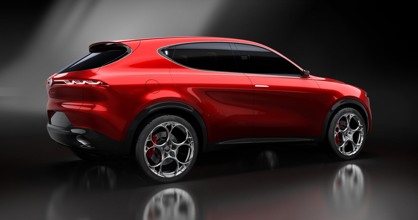 Alfa Romeo Tonale rear-three quarter