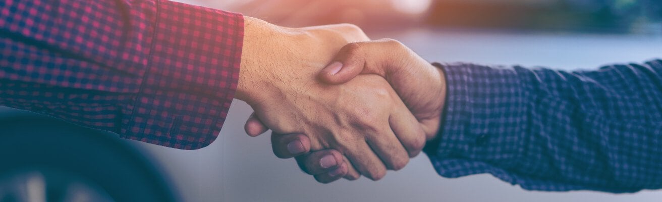 handshake buying a car