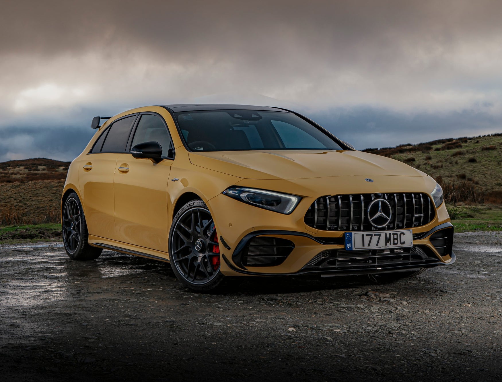 2021 Mercedes-AMG A 45 S 4MATIC+ Plus first drive front-three quarter
