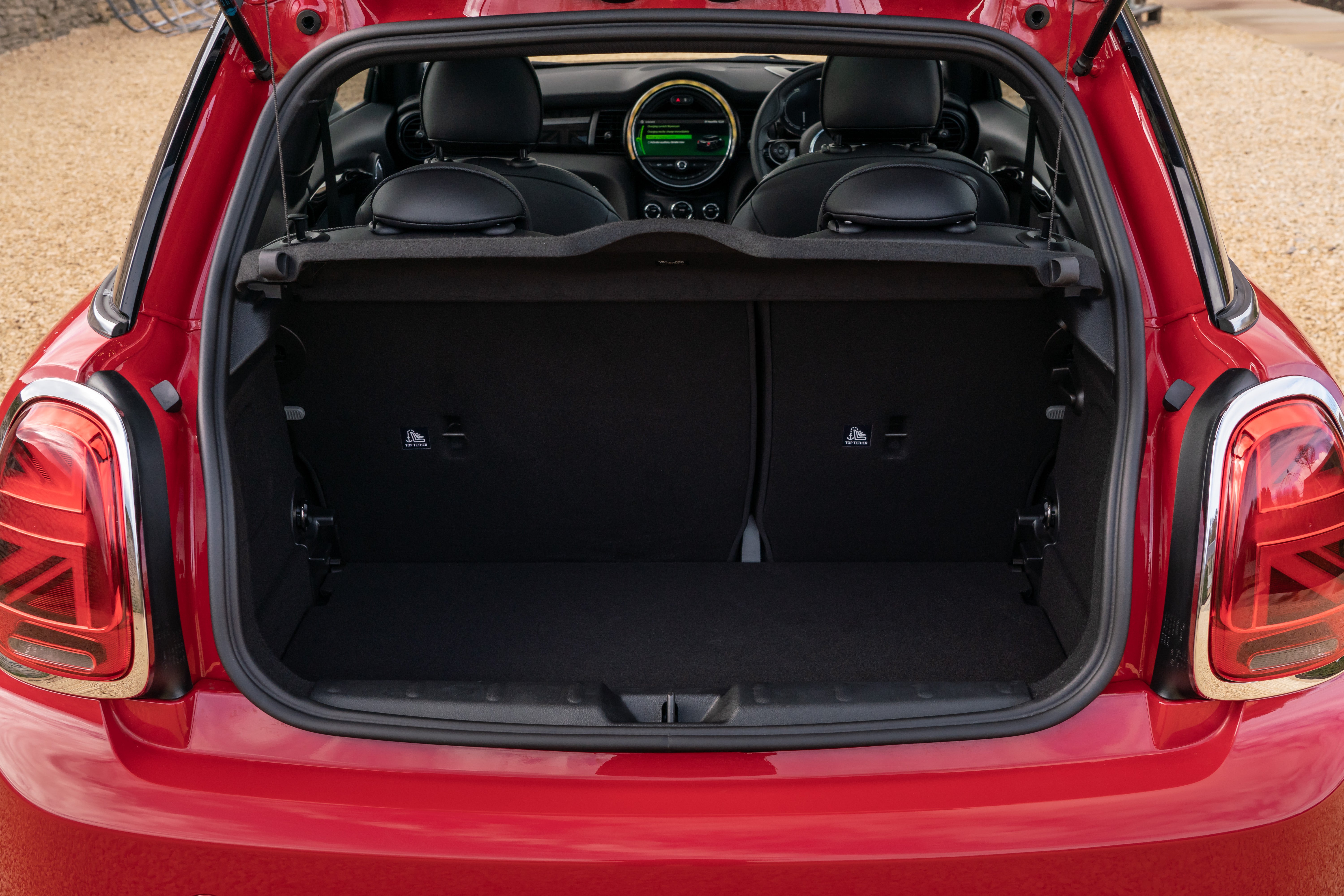 MINI Electric Review 2022 boot space