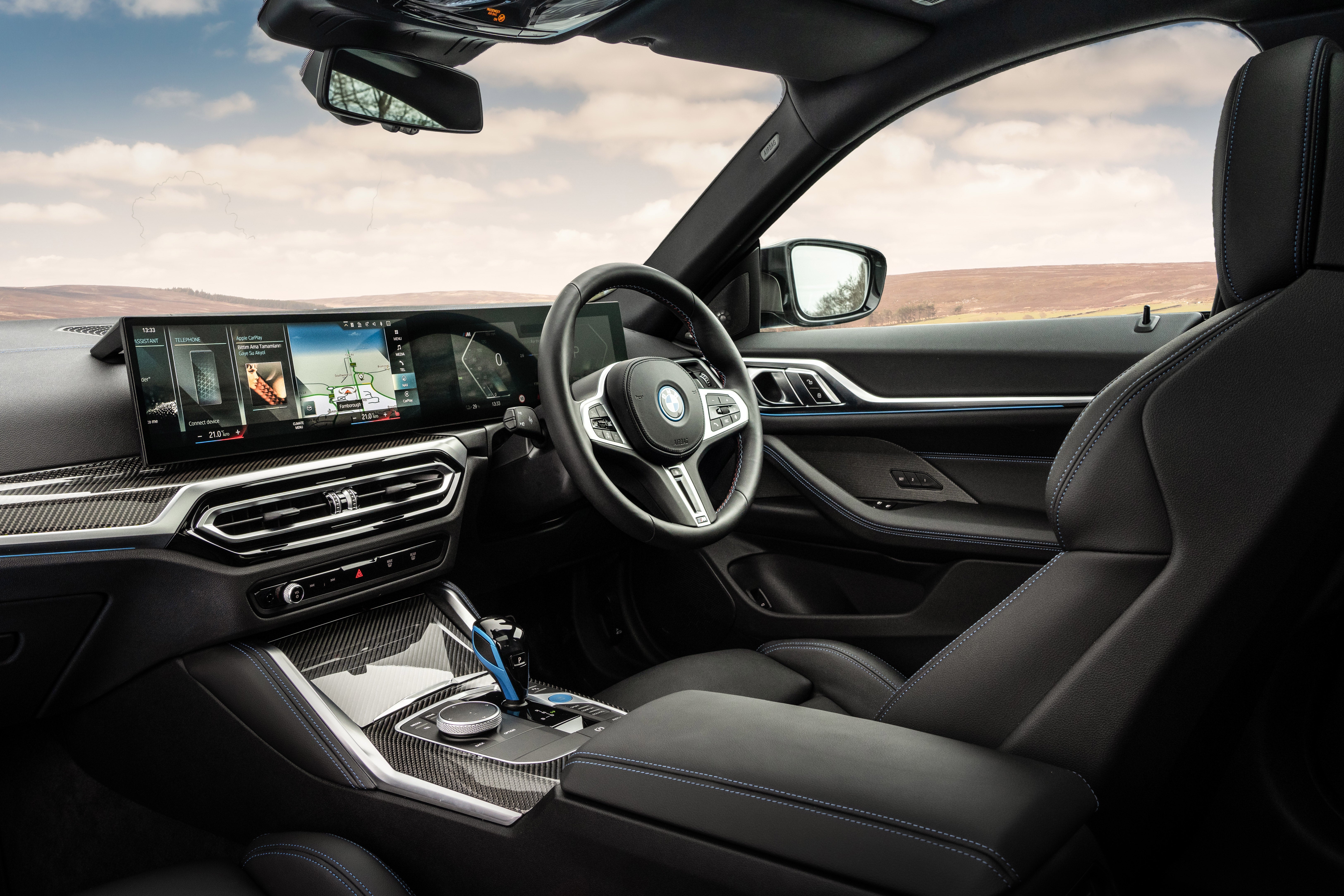 BMW i4 Review 2022: interior dashboard