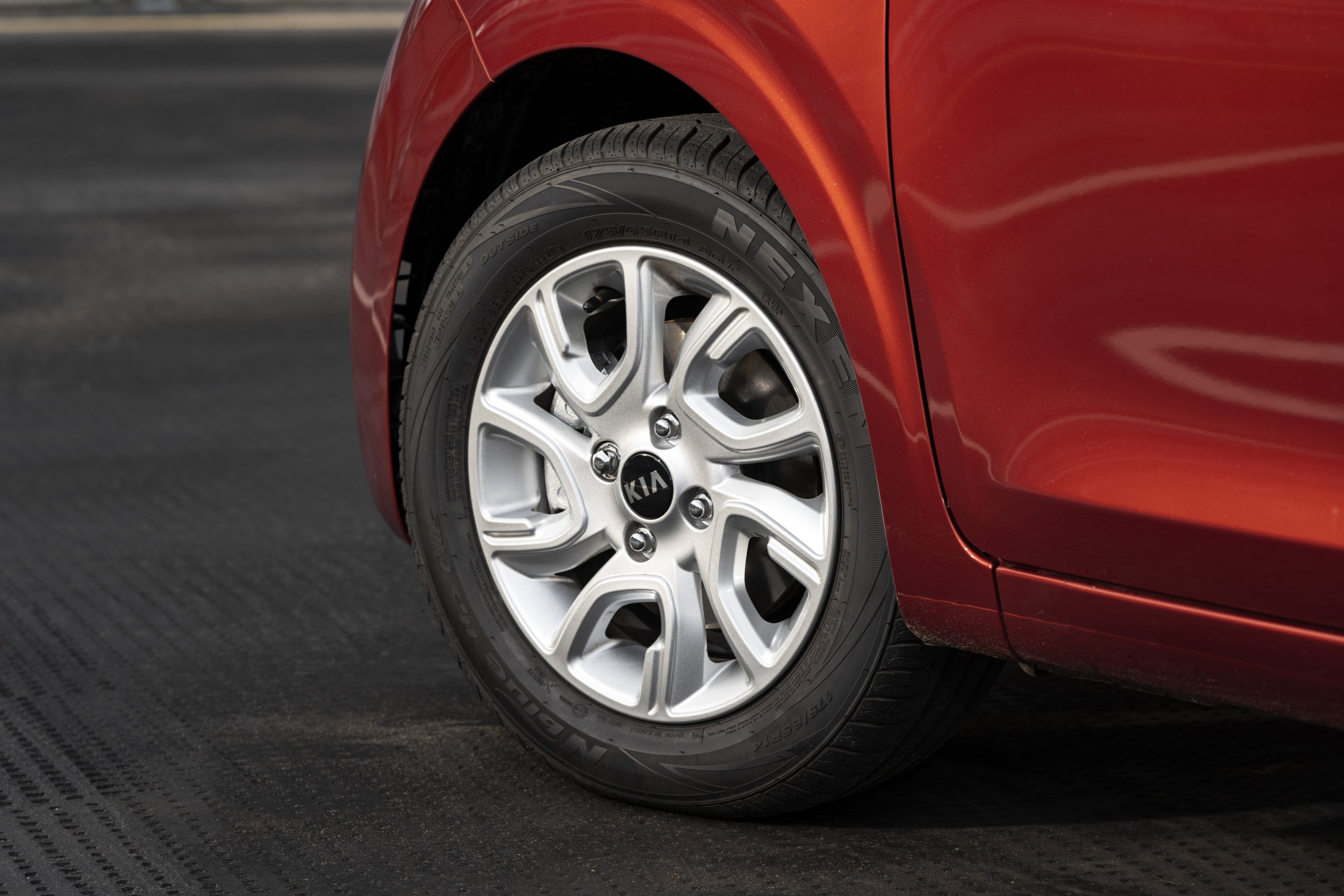 Kia Picanto Review 2022 front left wheel