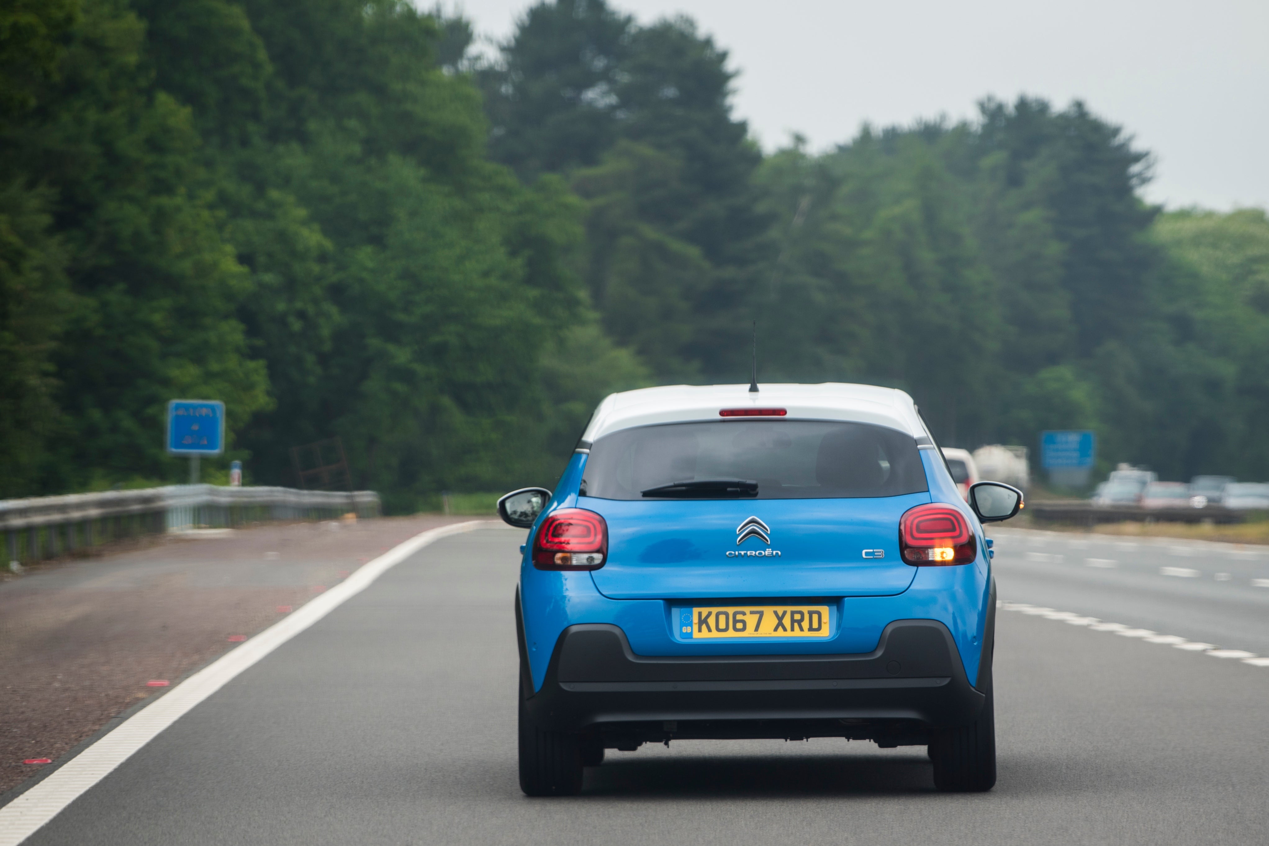 Learner driver approaching junction