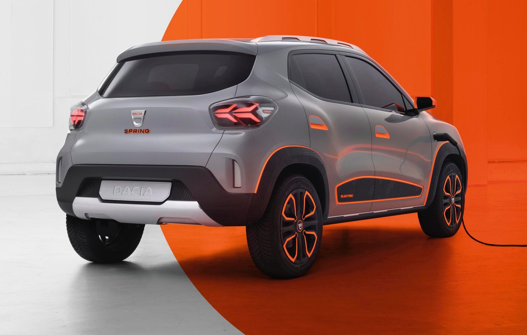 2022 Dacia Spring Electric rear-three quarter