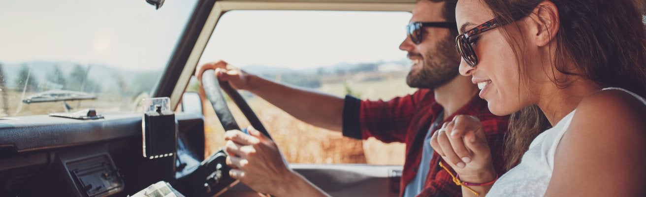 couple in car