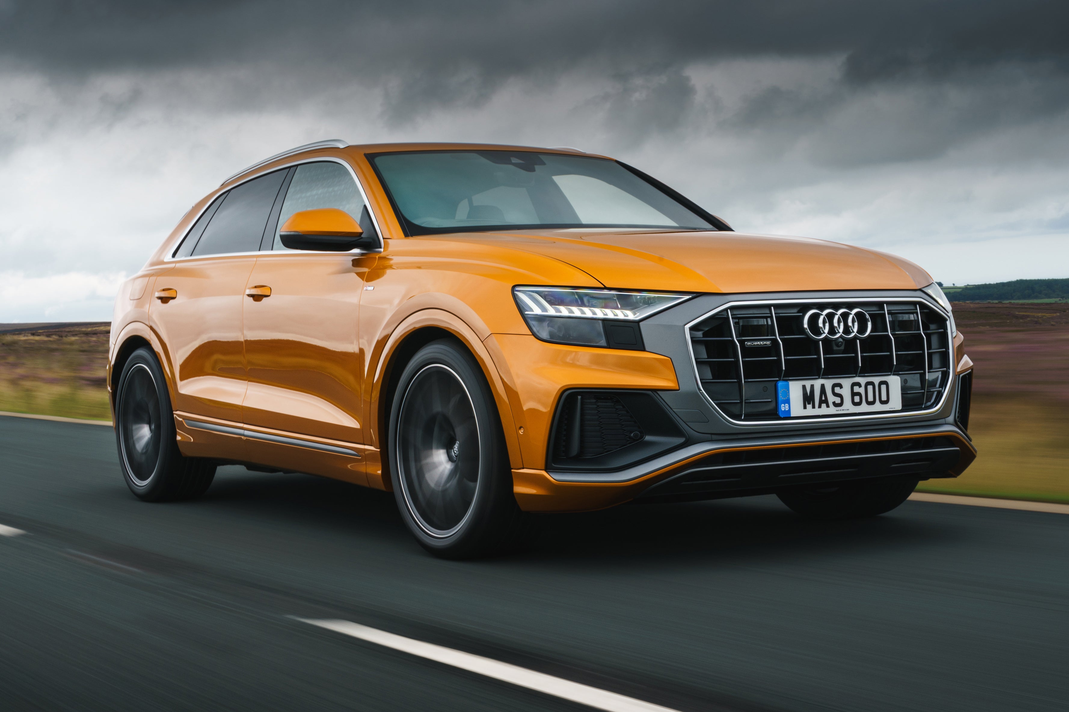 Audi Q8 Review 2022: Driving Front Side