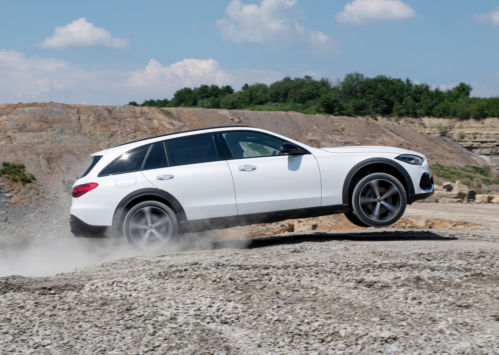Mercedes-Benz C-Class All-Terrain jumping
