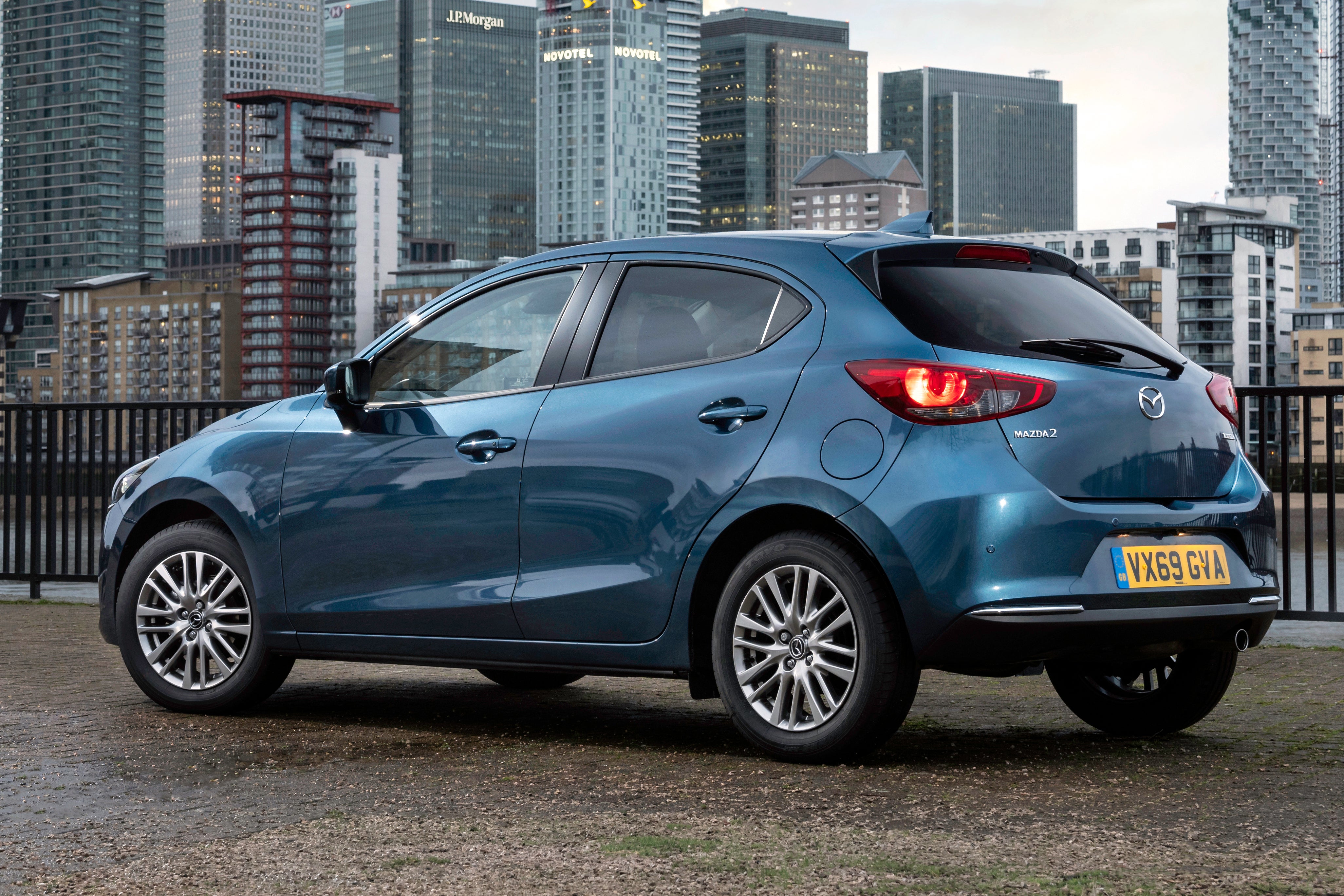 Mazda 2 Review 2022: rear parked