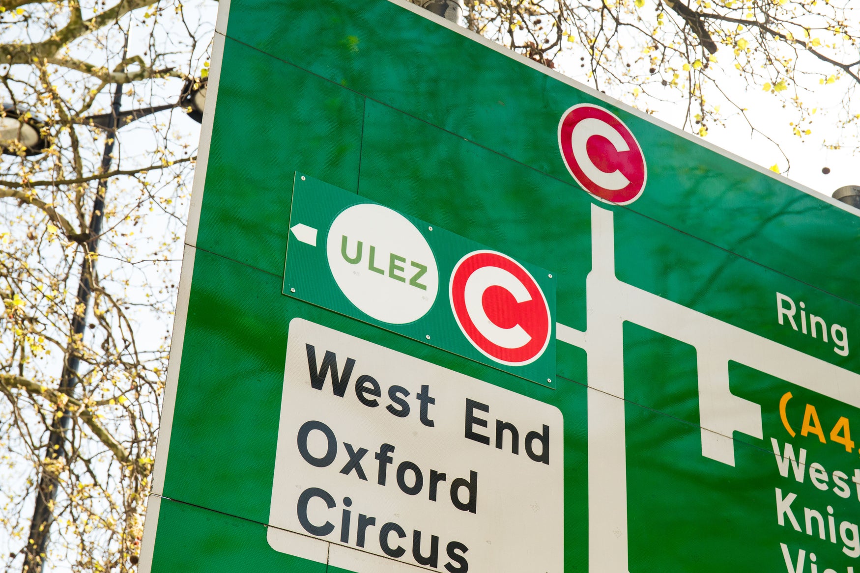 London ULEZ sign