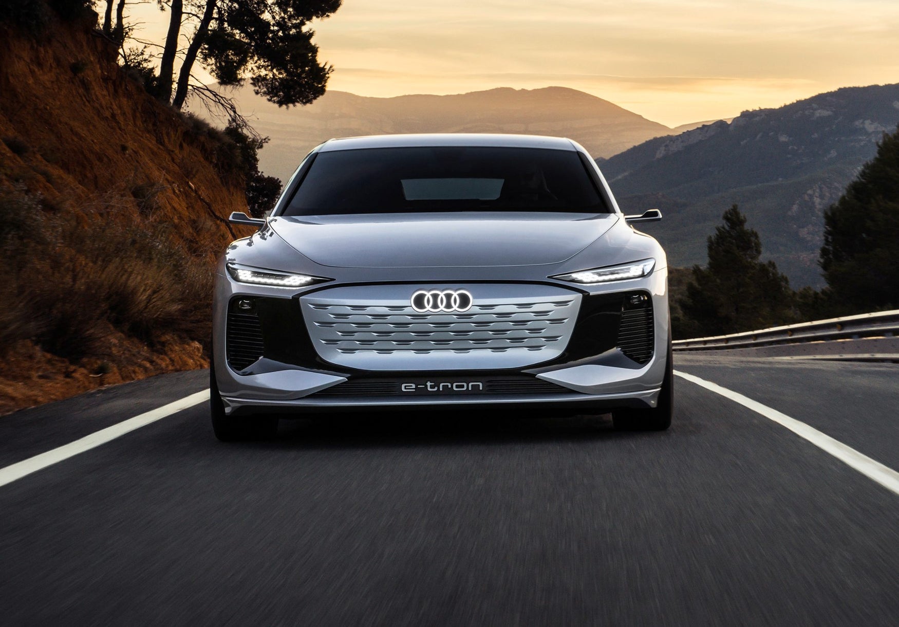 Audi A6 e-tron front