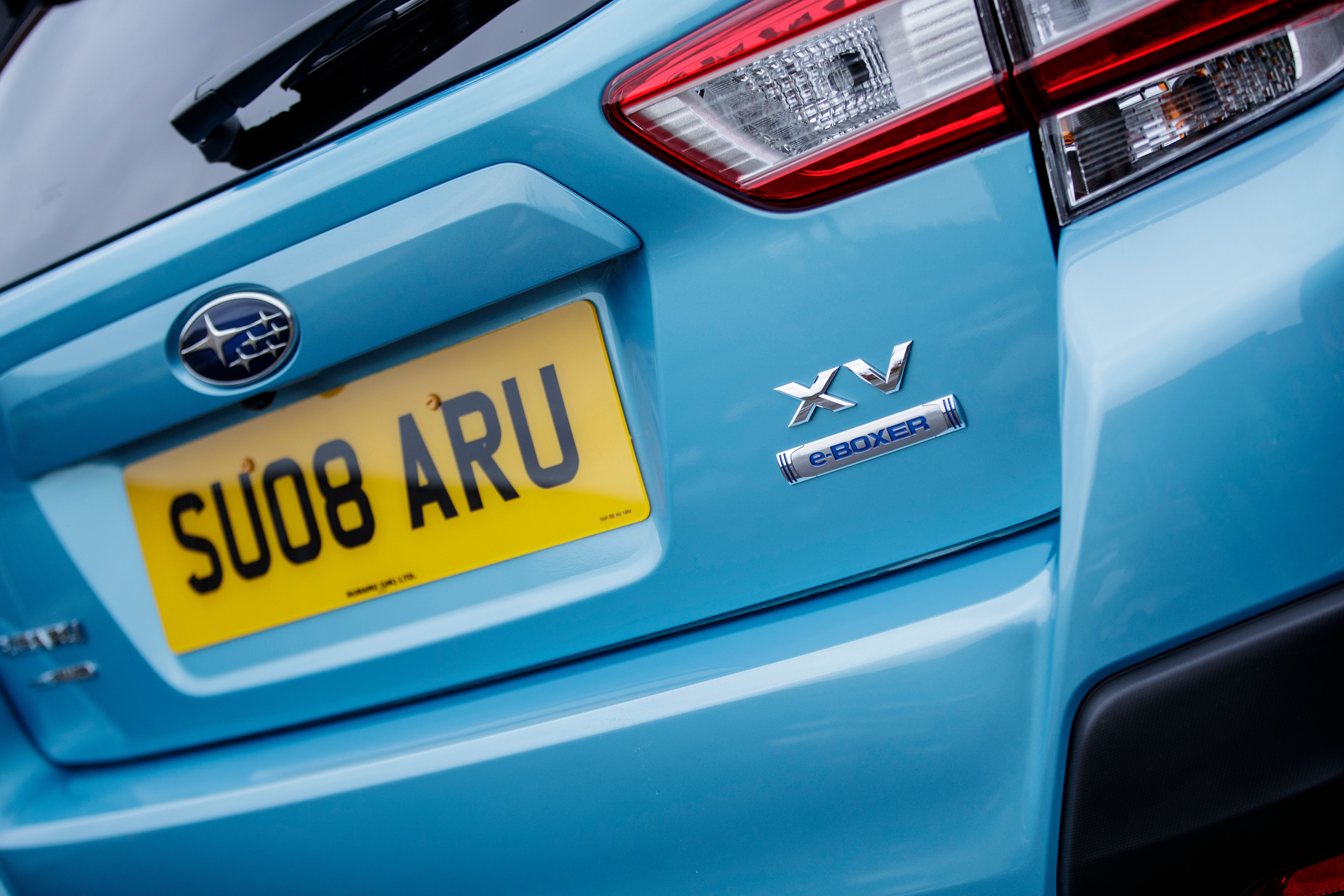 Subaru XV Rear Number Plate