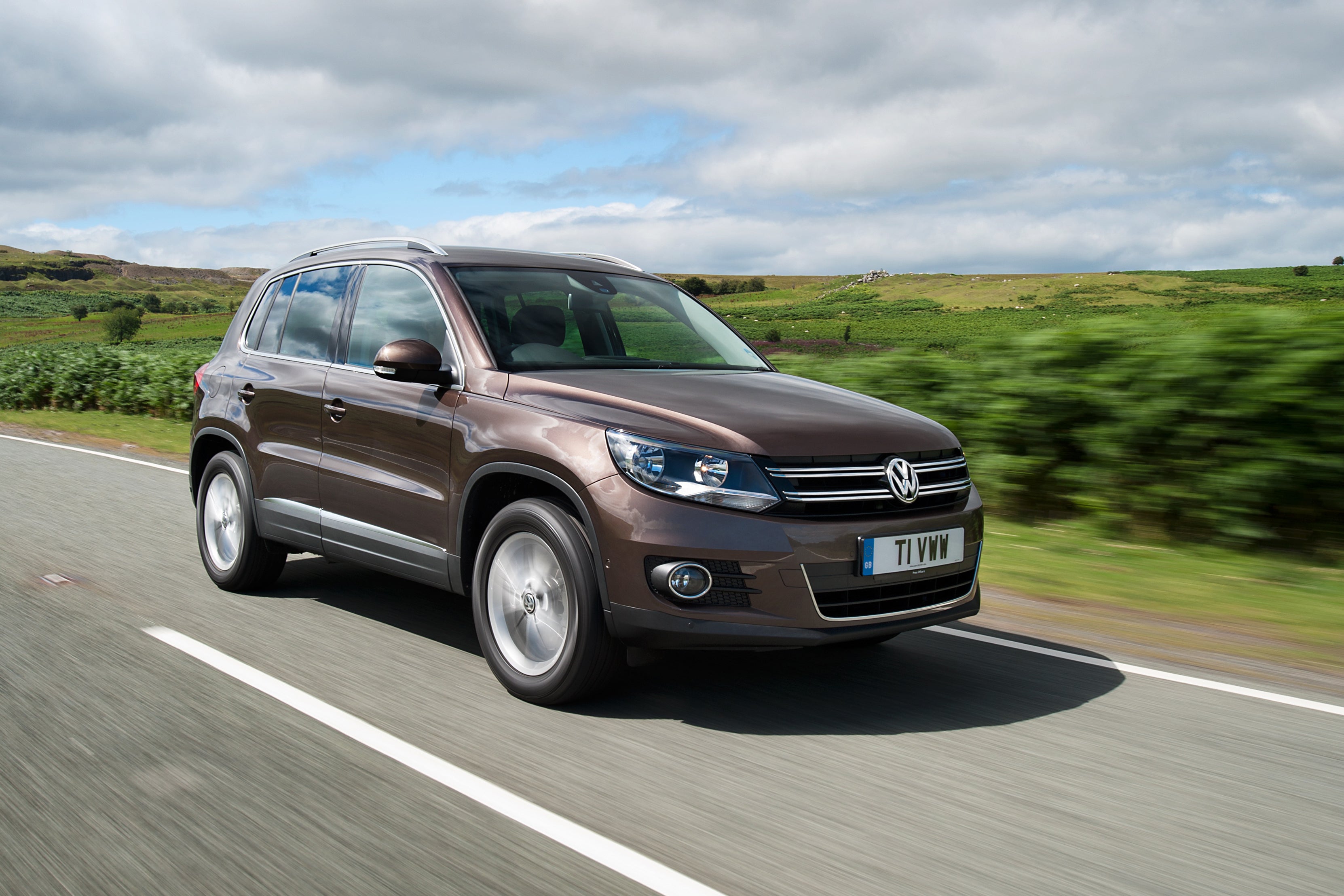 Volkswagen Tiguan on road