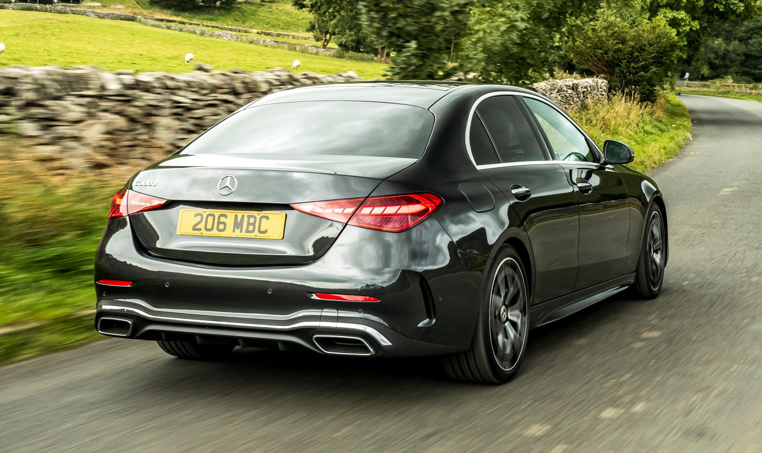 Mercedes-Benz C-Class review 2021 rear-three quarter