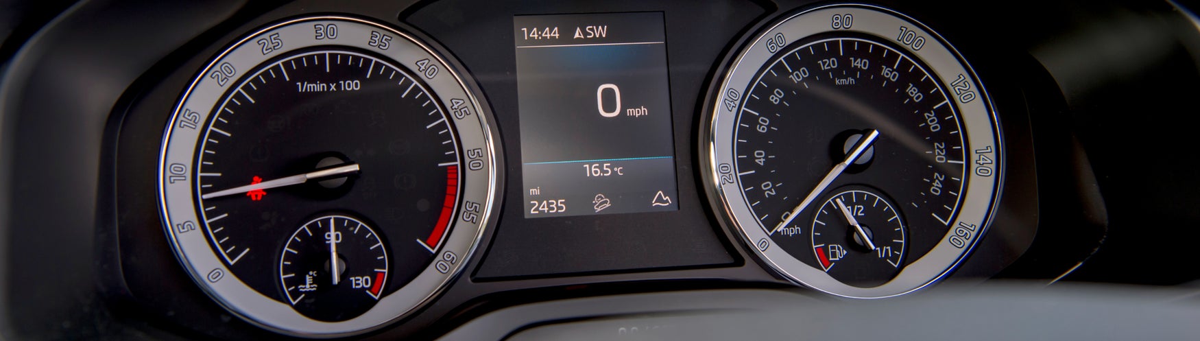 Low mileage dashboard