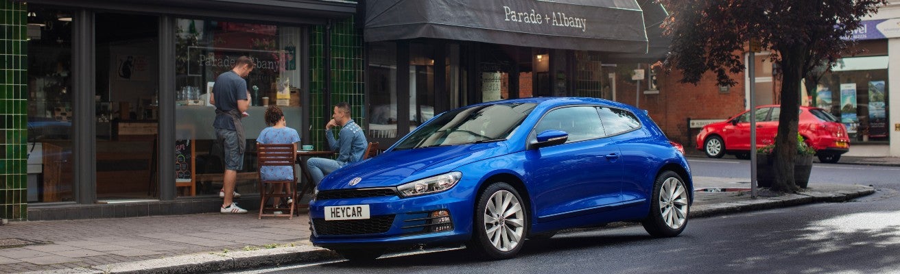 Volkswagen Scirocco on road