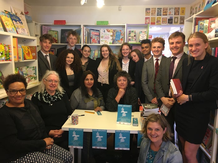 Poets and readers in Kibworth Bookshop