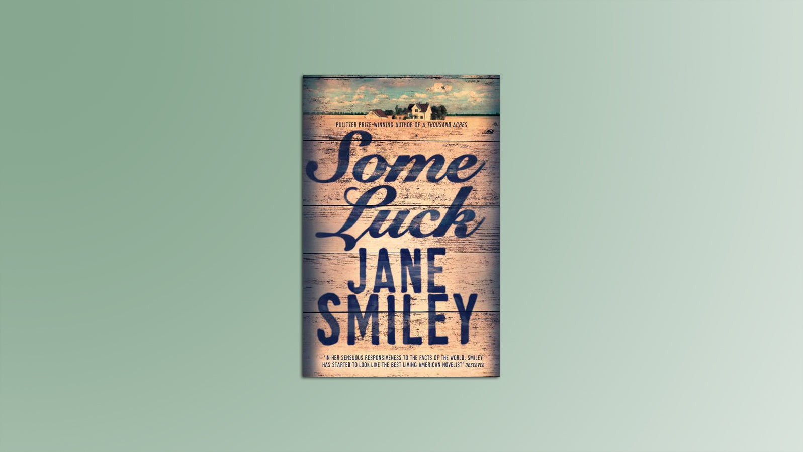 Book cover for Some Luck on a green background