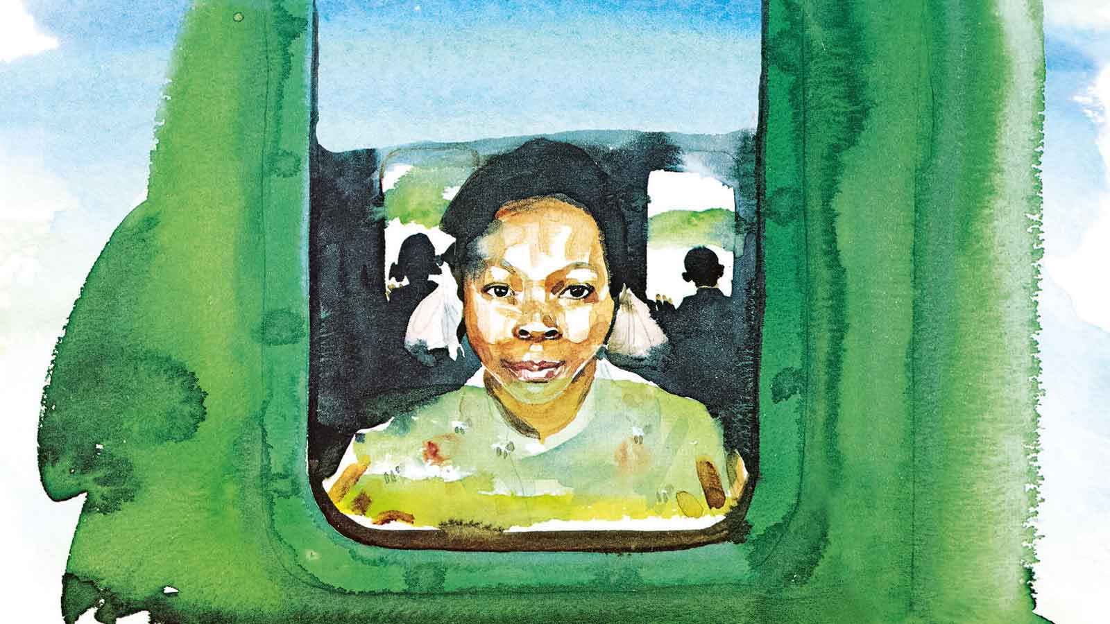 Illustration from Coming to England book