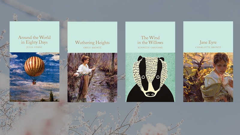 classic-novels-to-read-this-spring - Header Image with four classic book covers