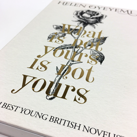 The front of the What Is Yours Is Not Yours hardback jacket. 