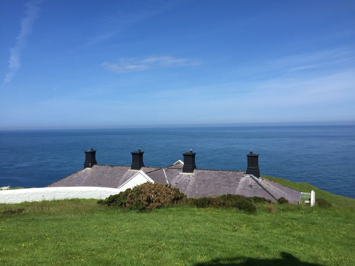 The view from the converted keepers’ cottages in Devon