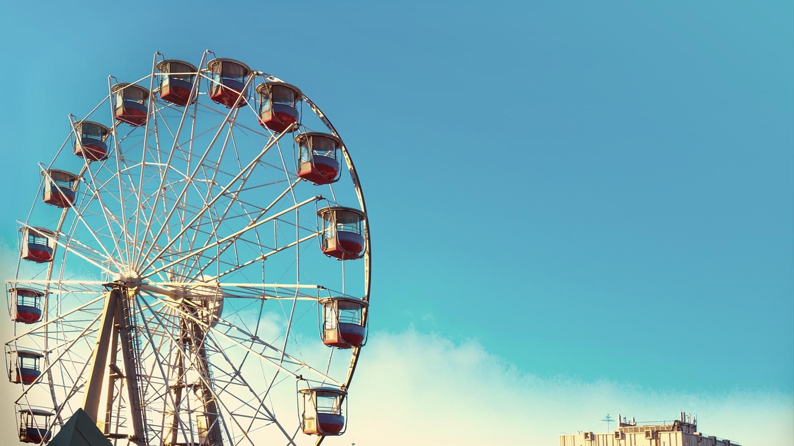 Ferris Wheel and blue sky
