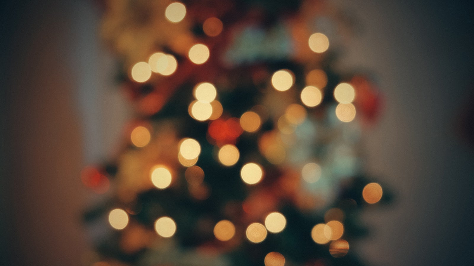 Blurred Christmas Tree Lights