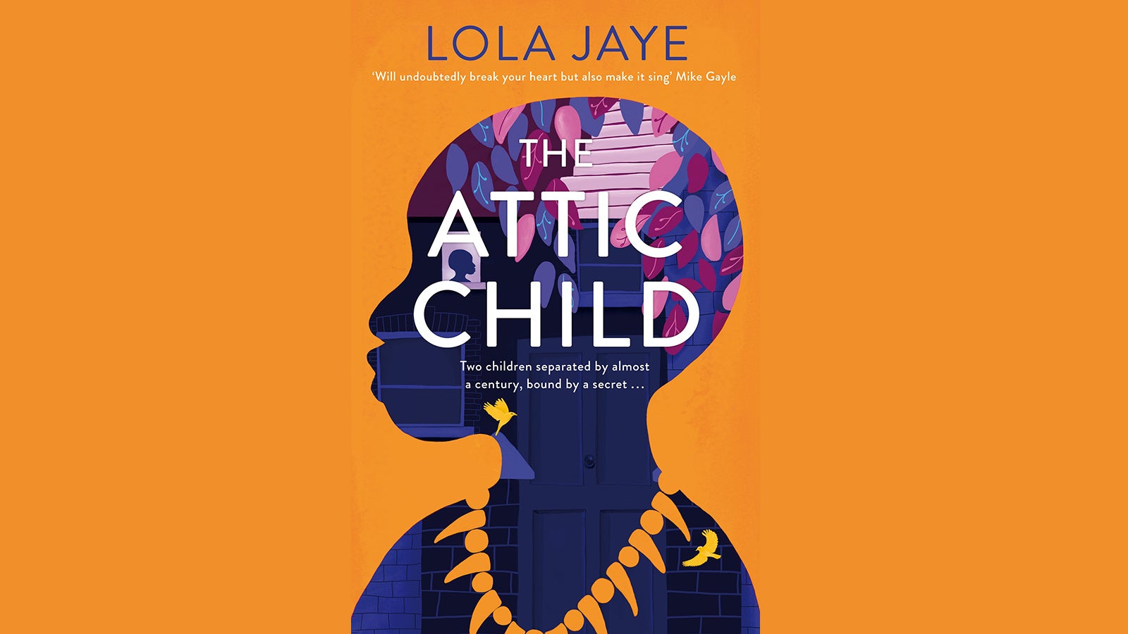 Book cover of The Attic Child against an orange background
