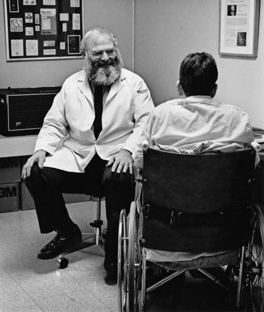 Oliver Sacks at Beth Abraham hospital around 1988