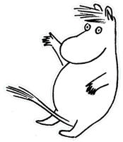 Black and white drawing of Snork