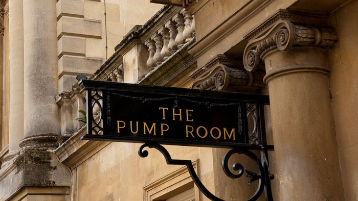 Pump Room sign Bath 