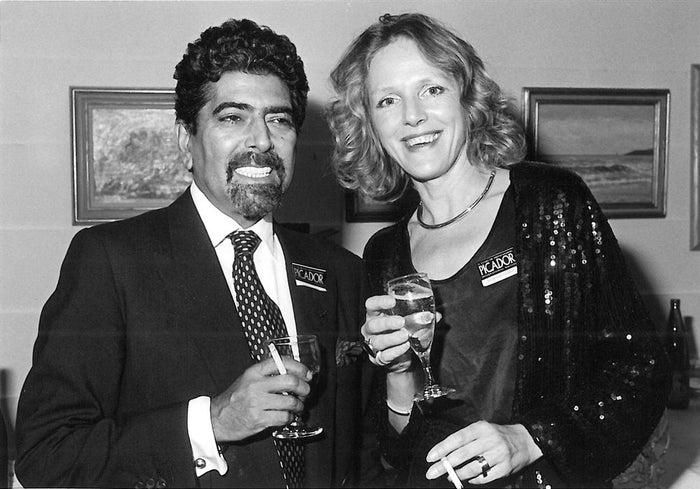 Sonny Mehta with Jacqui Graham.