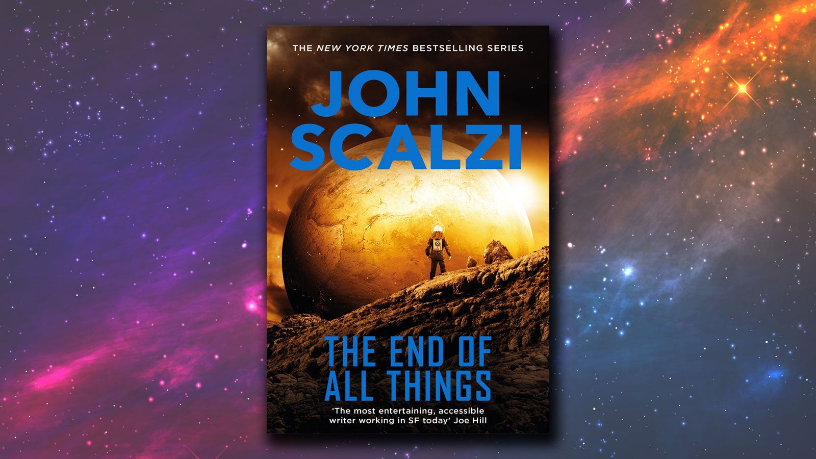 The End of All Things on a nebula background.