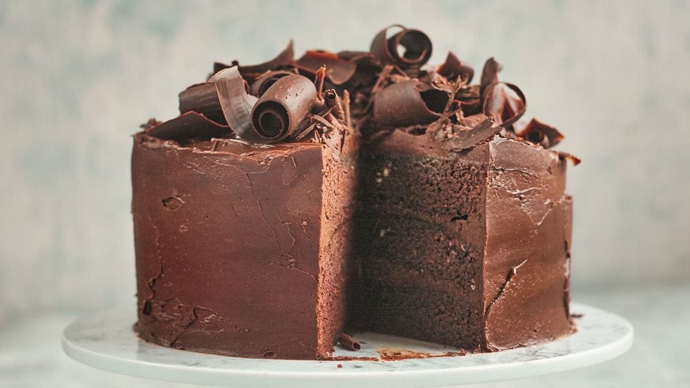 Devil's food cake chocolate cake by Prue Leith 