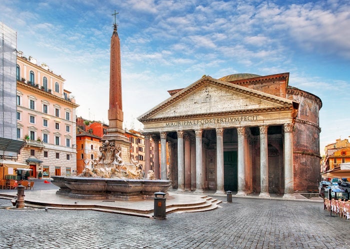 Pantheon Rome at sunset