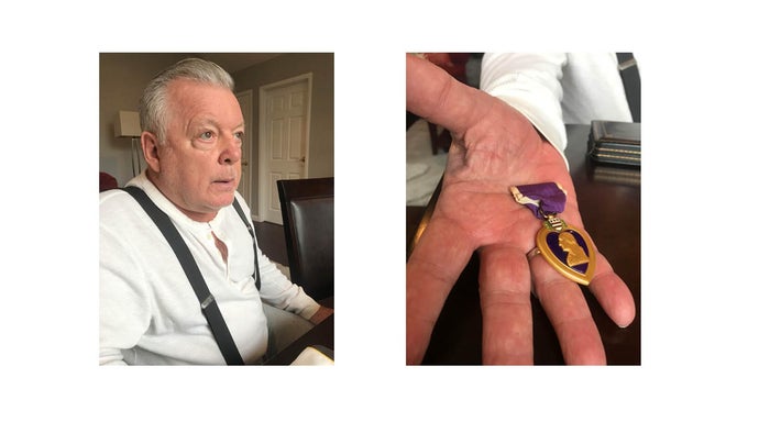 Ray Sansivero and Purple Heart USA Medal