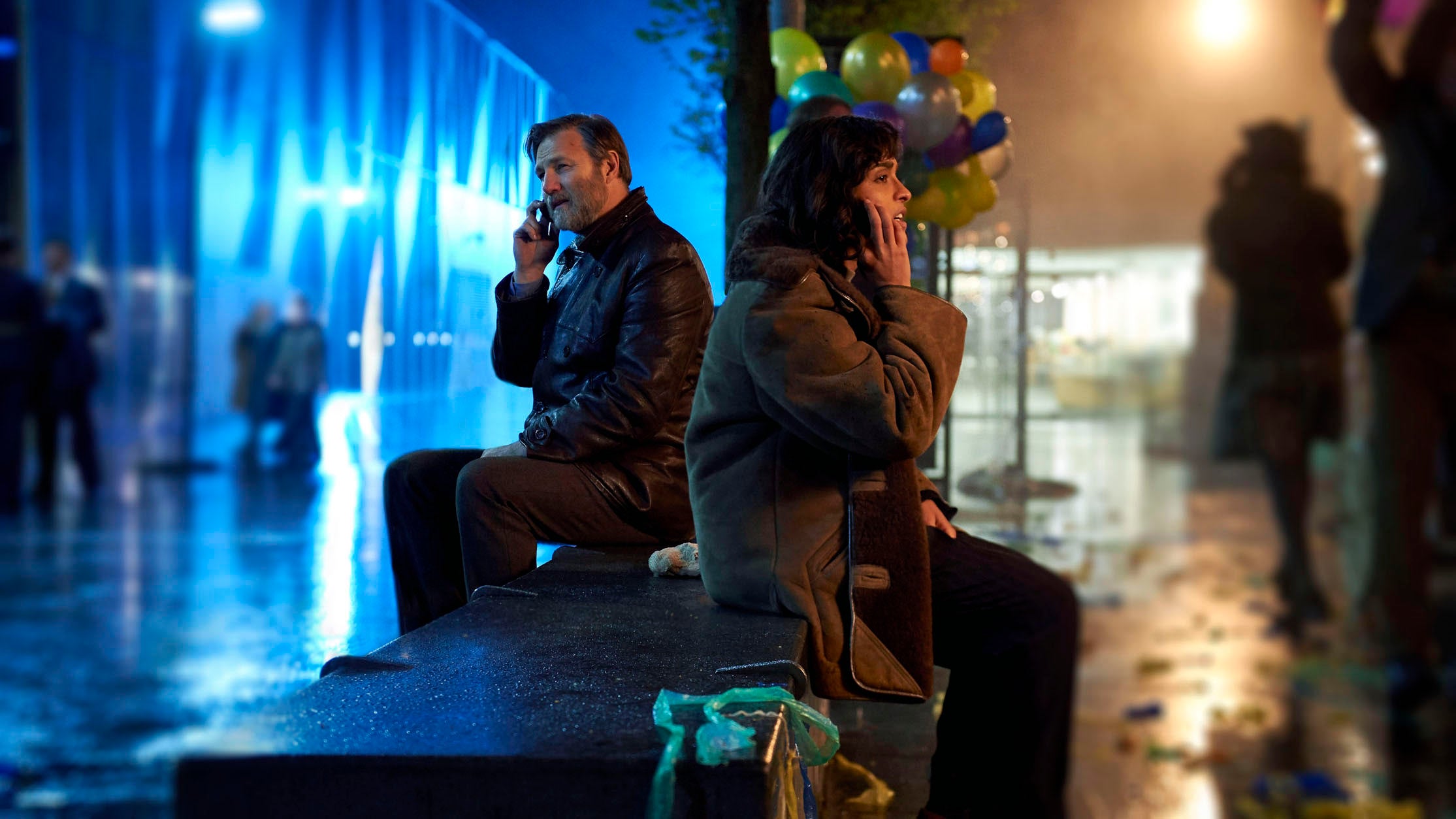 David Morrissey and Mandeep Dhillion in The City & The City