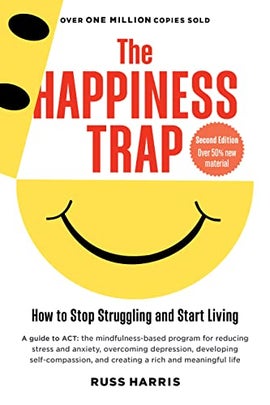 Book cover for The Happiness Trap 