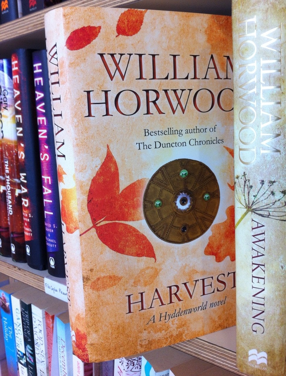 example of gold foil on the cover of Harvest