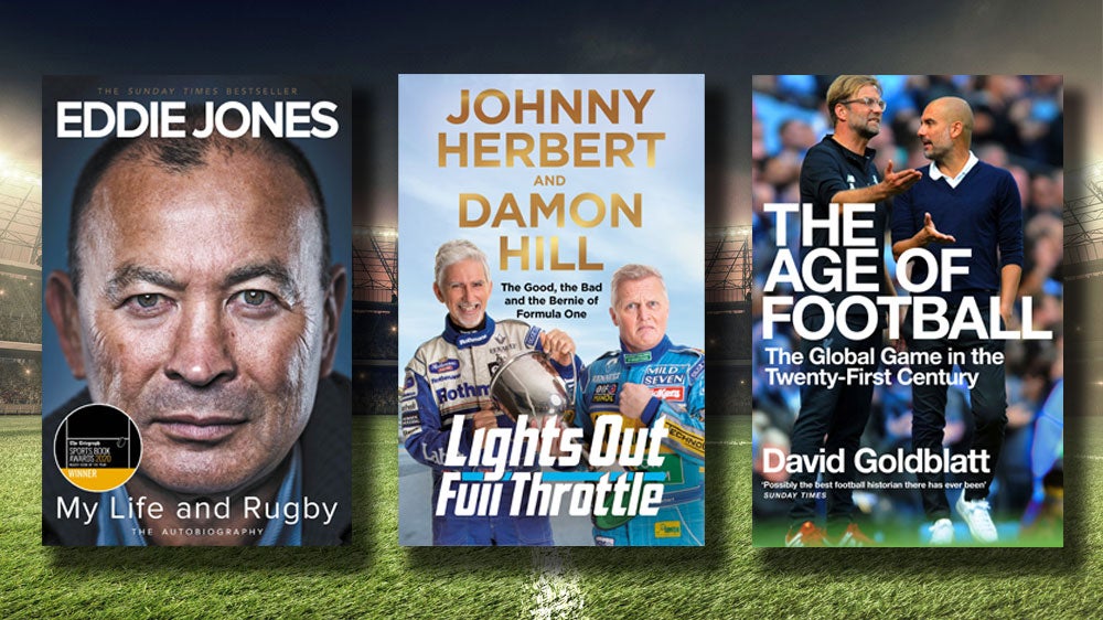 My Life and Rugby, Lights Out, Full Throttle and The Age of Football book covers