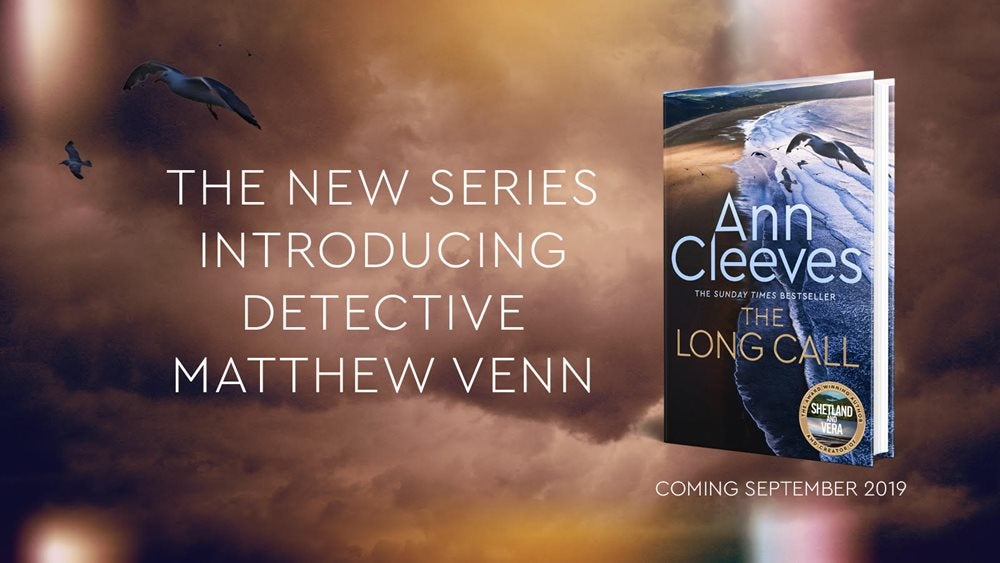 Book cover of The Long Call set against the background of a stormy sky next to the words' The new series introducing Detective Matthew Venn'