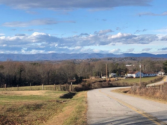 View of the Blue Ridge Mountains in South Carolina, USA