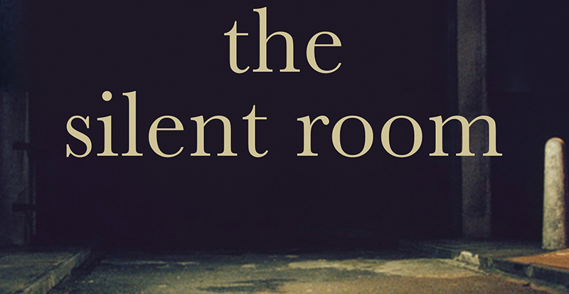 The Silent Room written in yellow lower case font on black background